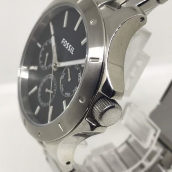 Fossil BQ1299 Black Dial Stainless Steel - Picture 2 of 4